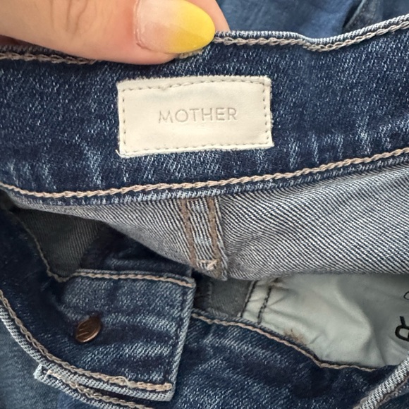 Mother the hustler two step ankle fray jeans the buck stops here size 28 - Picture 8 of 16